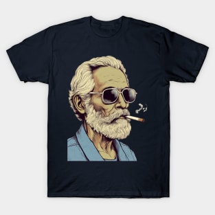 Old Fart Smoking T-Shirt